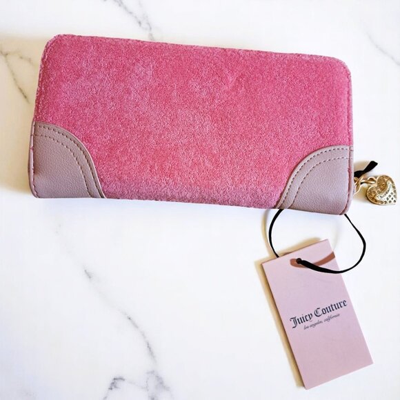 Juicy Couture Lovers Club LG ZA Pink Lemonade Wallet/ Clutch NWT - Picture 7 of 10
